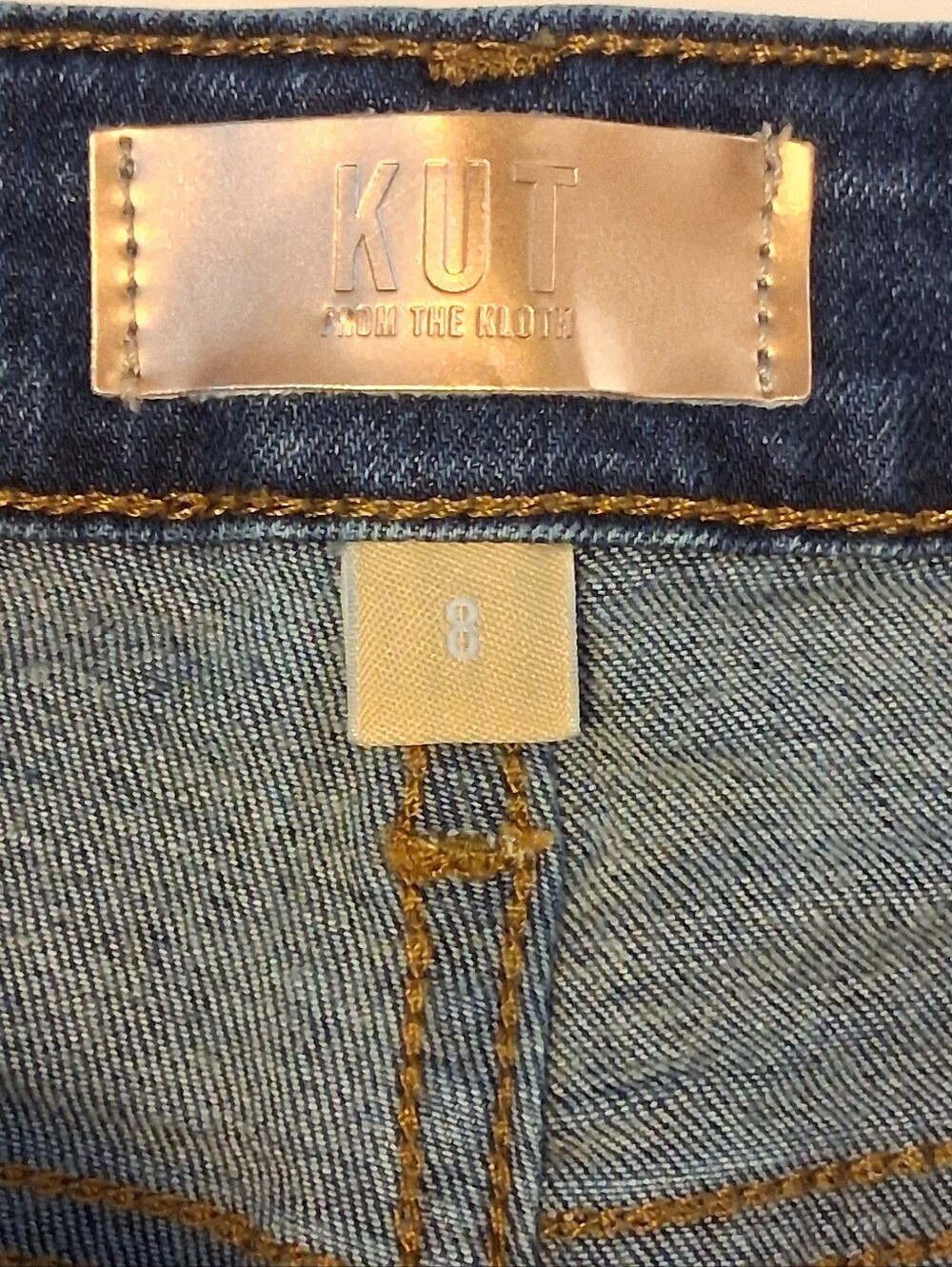 Kut From The Kloth Meg High Rise Wide Leg Stretch Denim Jeans Sz 8 - Picture 4 of 12